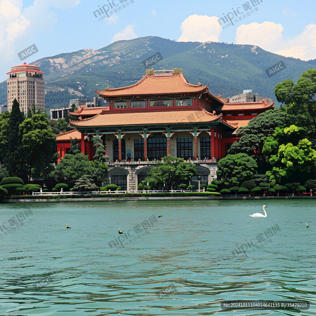 宝墨园湖景