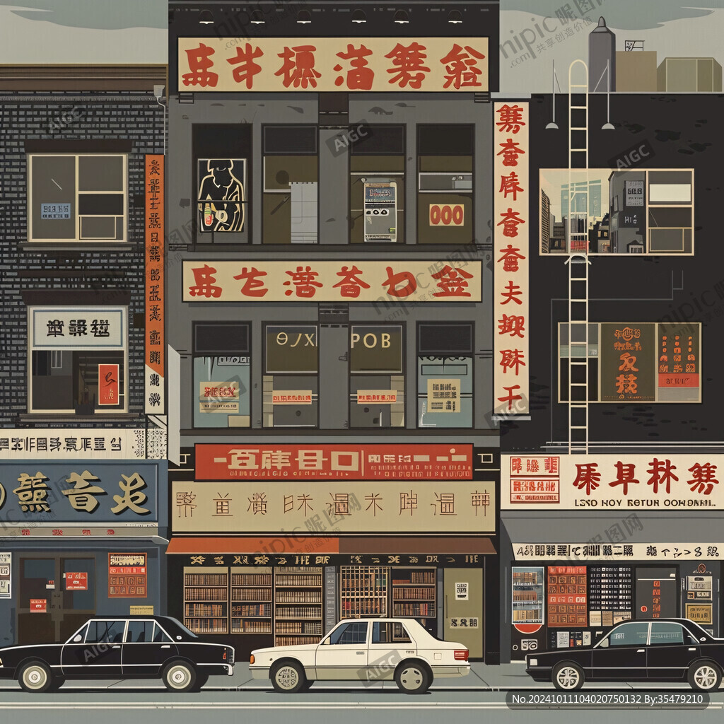 百年老店插画