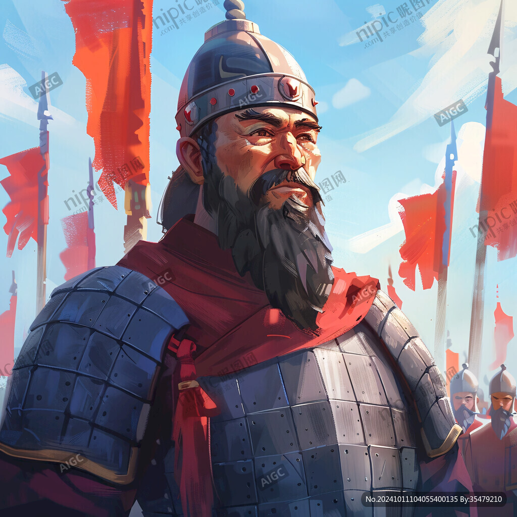古代将领插画