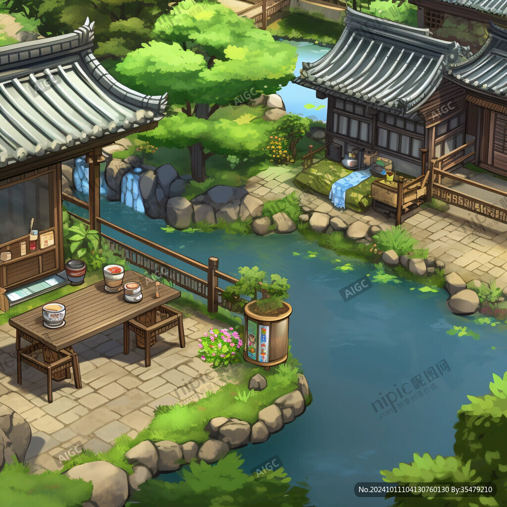 韩式乡间建筑庭院