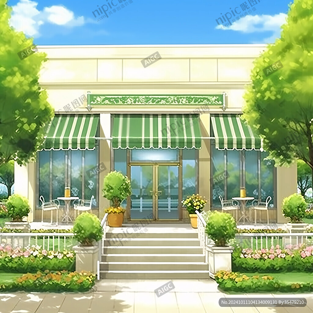 室外场景插画