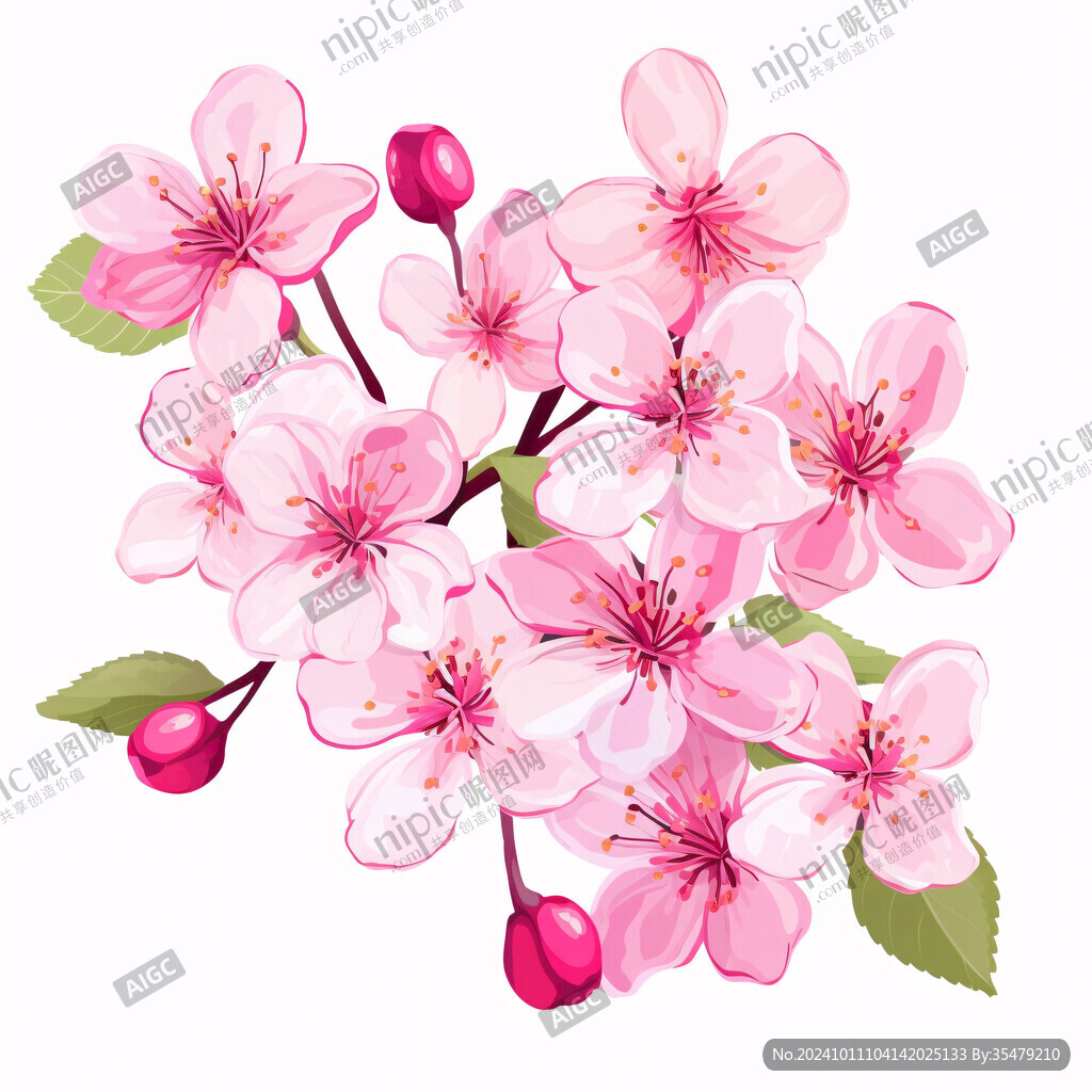 桃花桃枝桃树