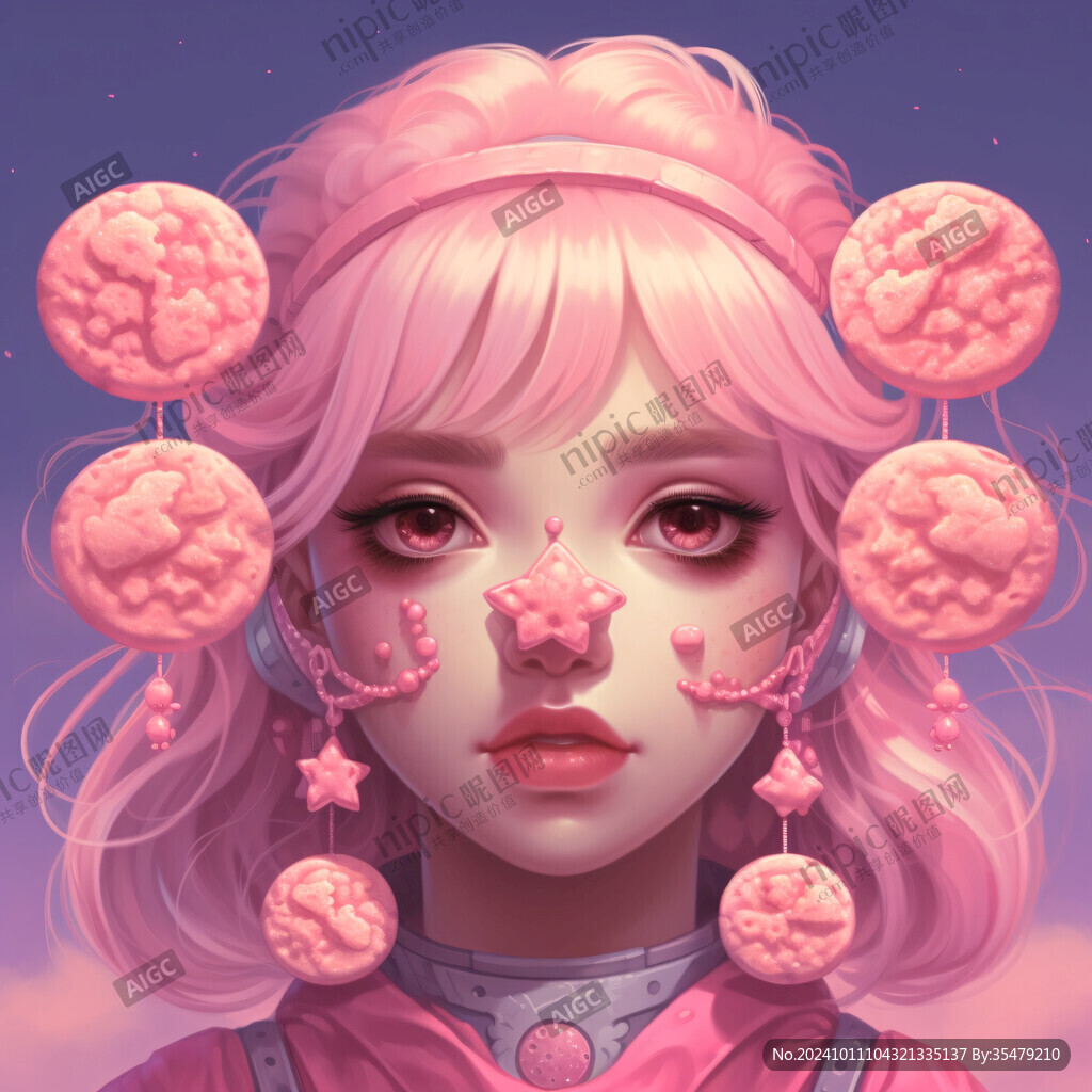 粉色头发少女
