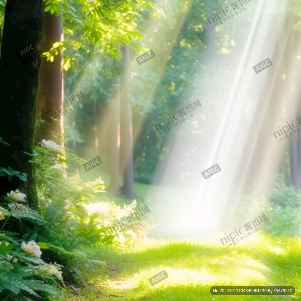 阳光森林素材