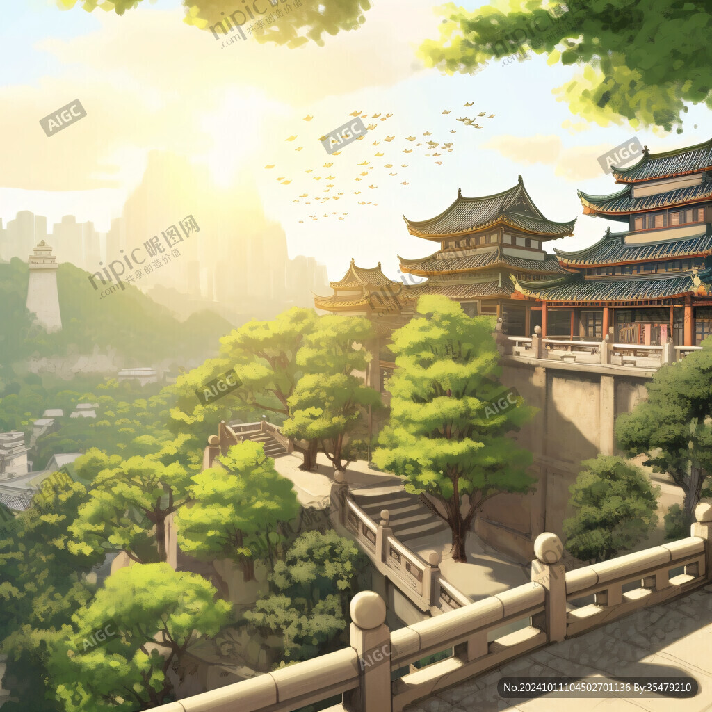 黄鹤楼插画
