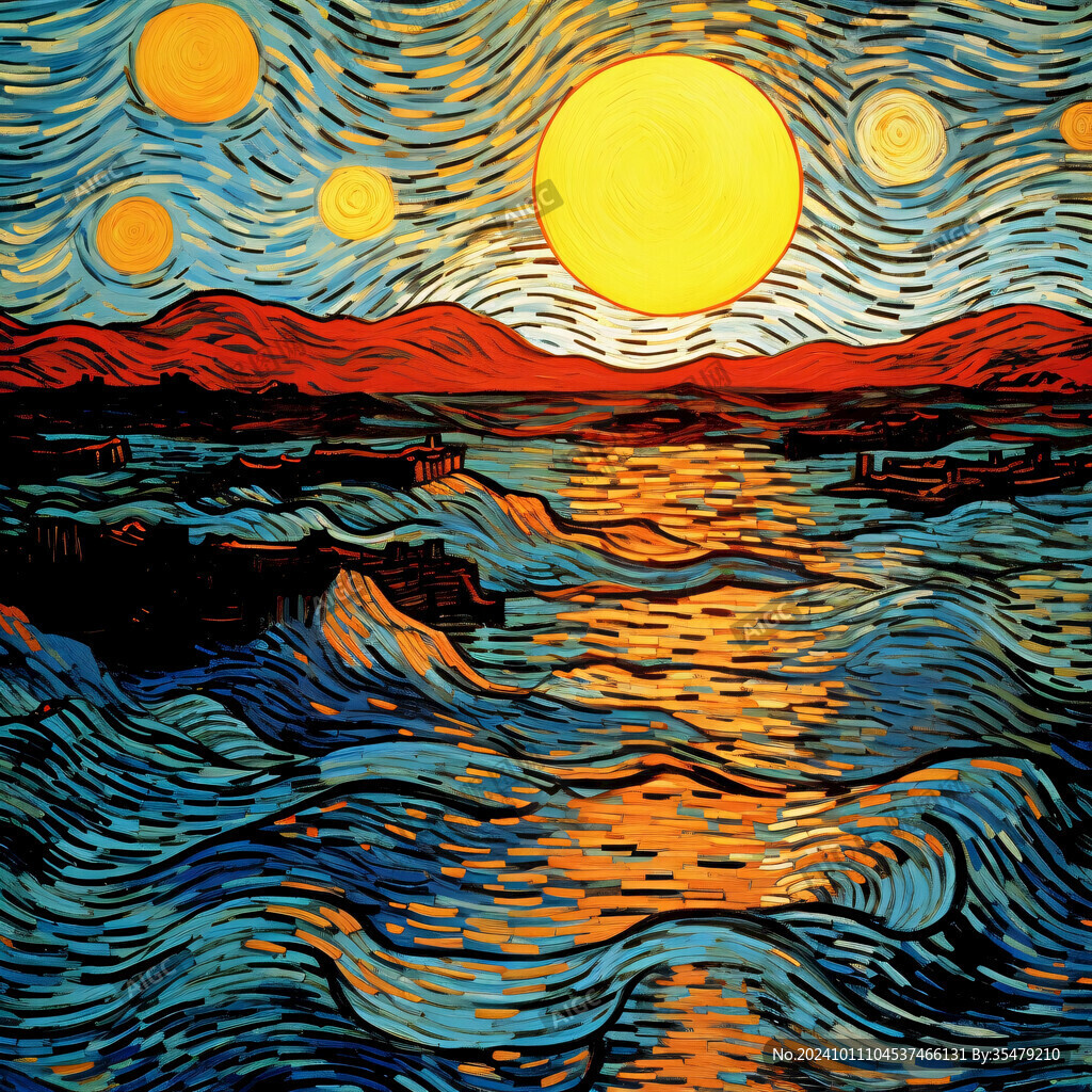 观海丝网印插画