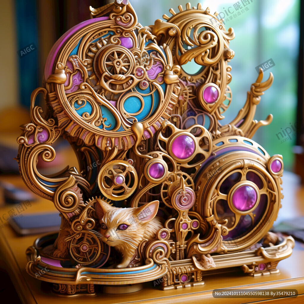 后现代机械科幻装饰品