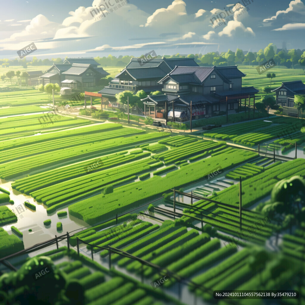 稻田大场景