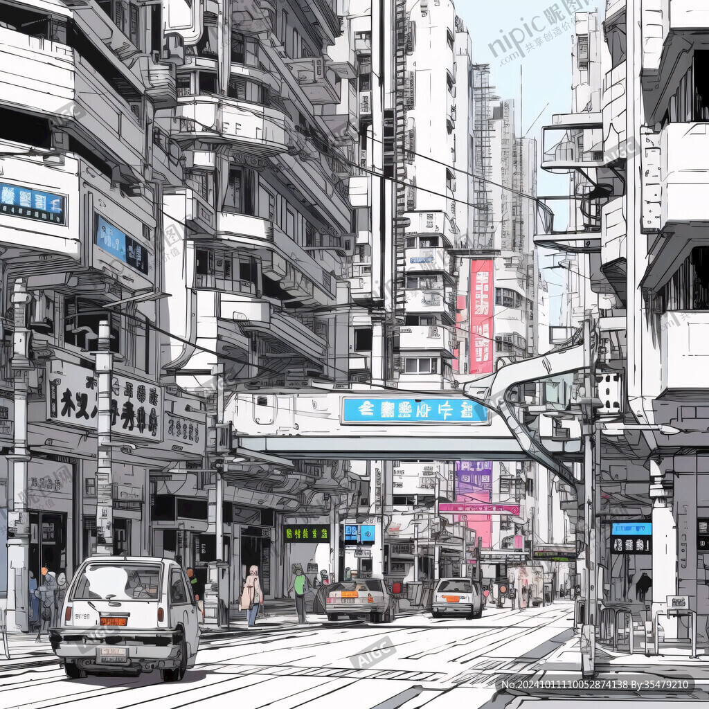 中英街线稿