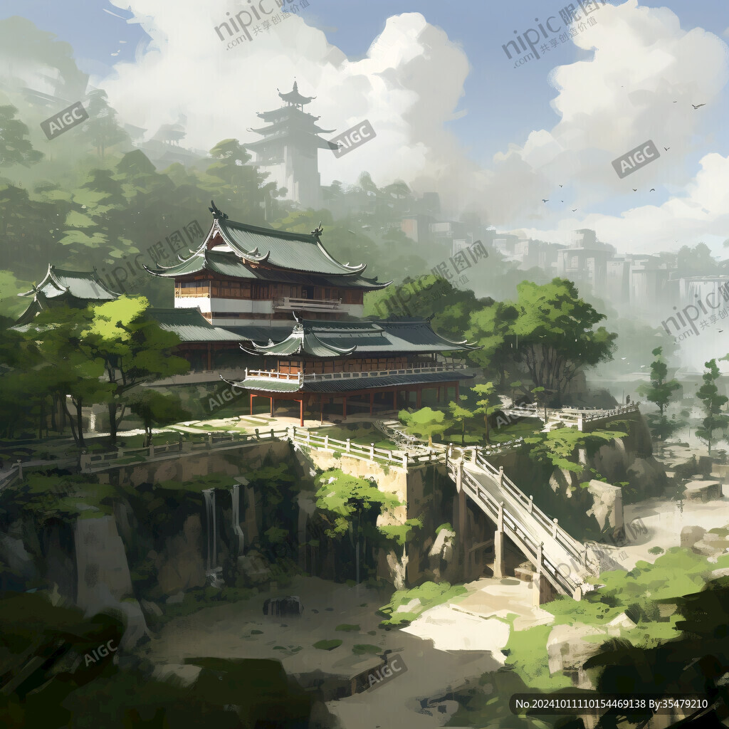 石宝寨插画