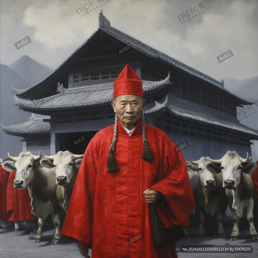 古代官员蜡像