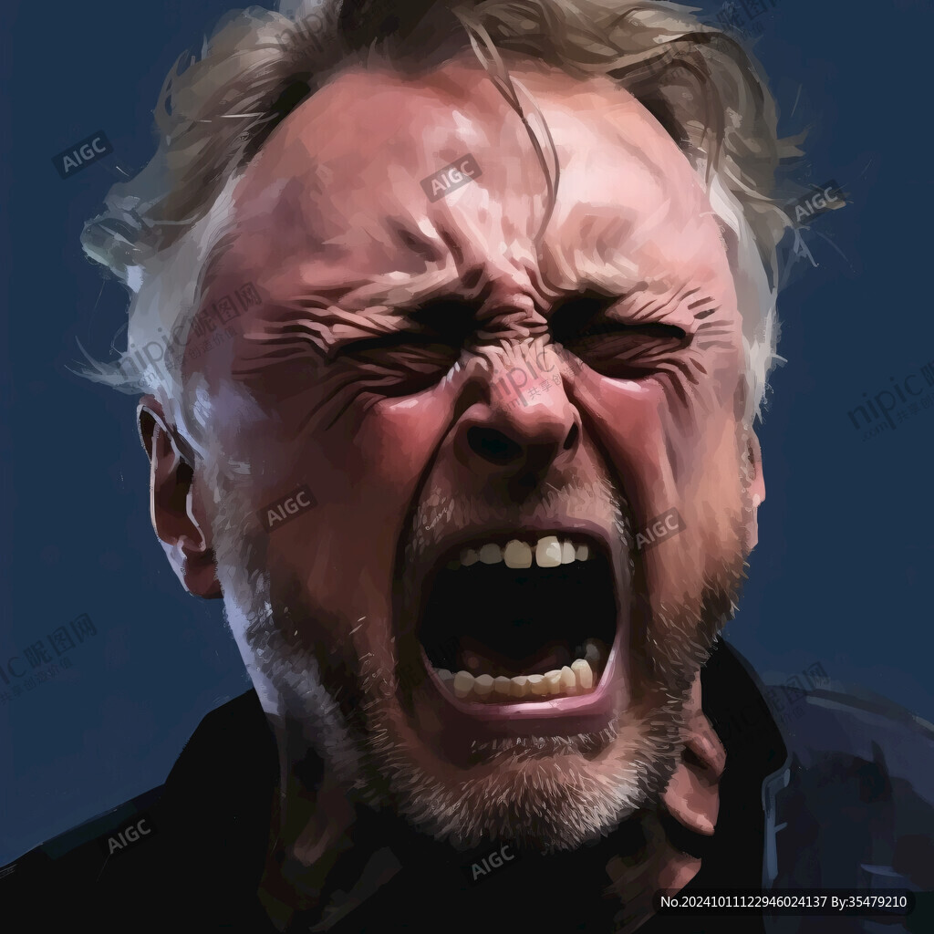 人物情绪插画