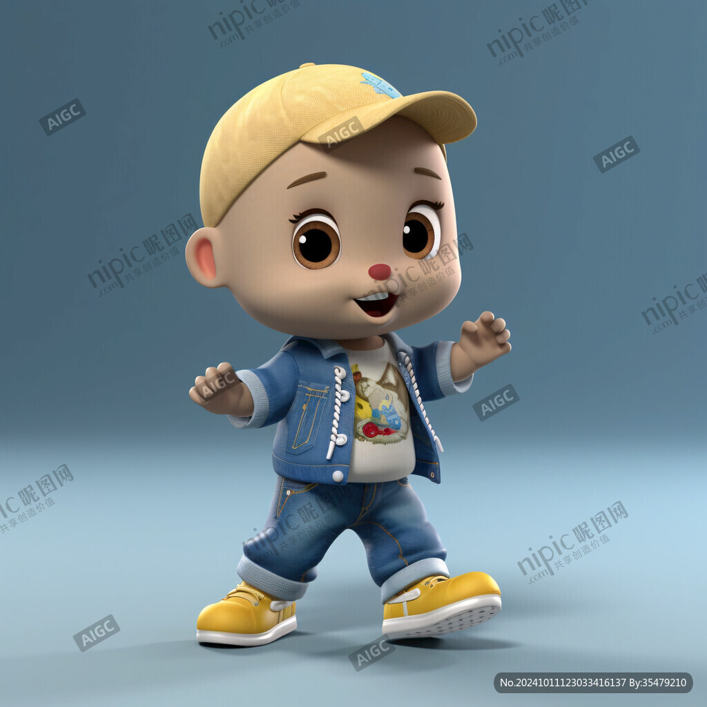 潮流小孩卡通玩偶公仔