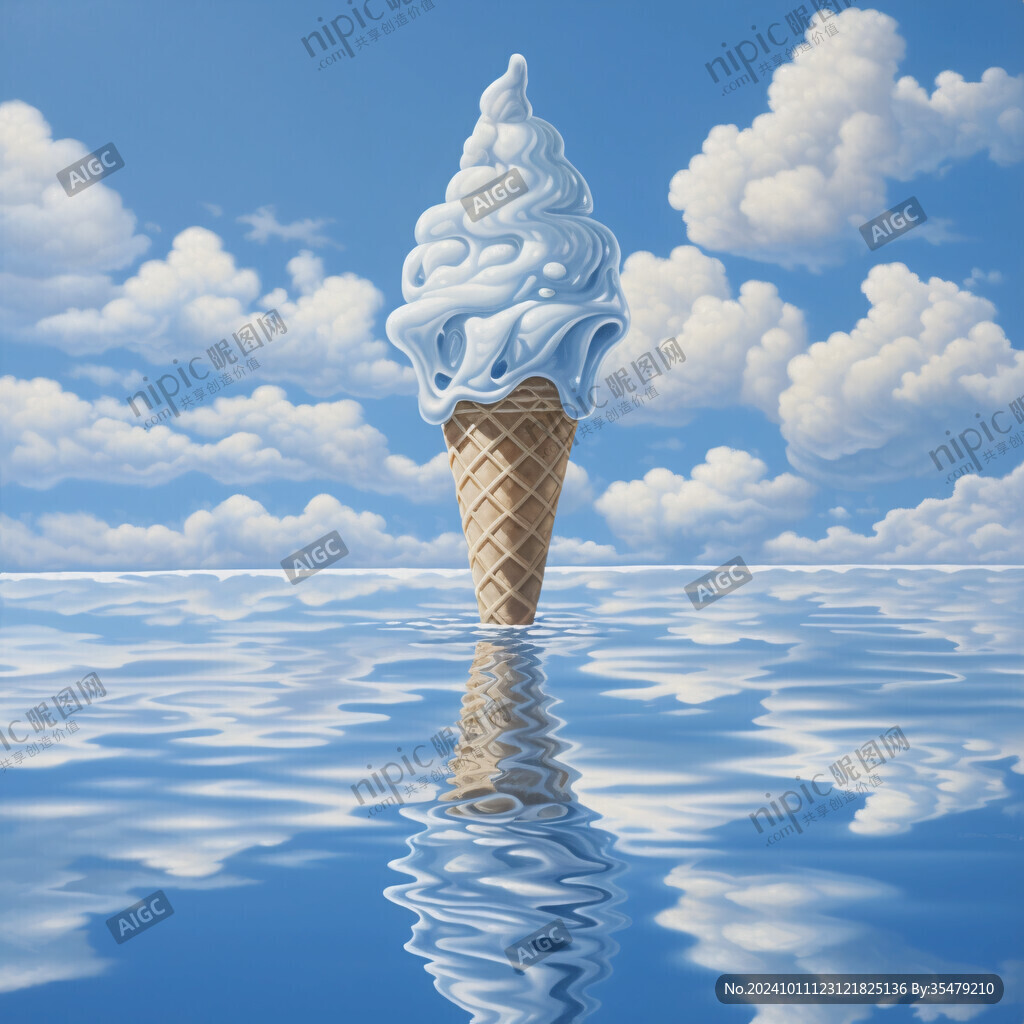 冰淇淋漂浮