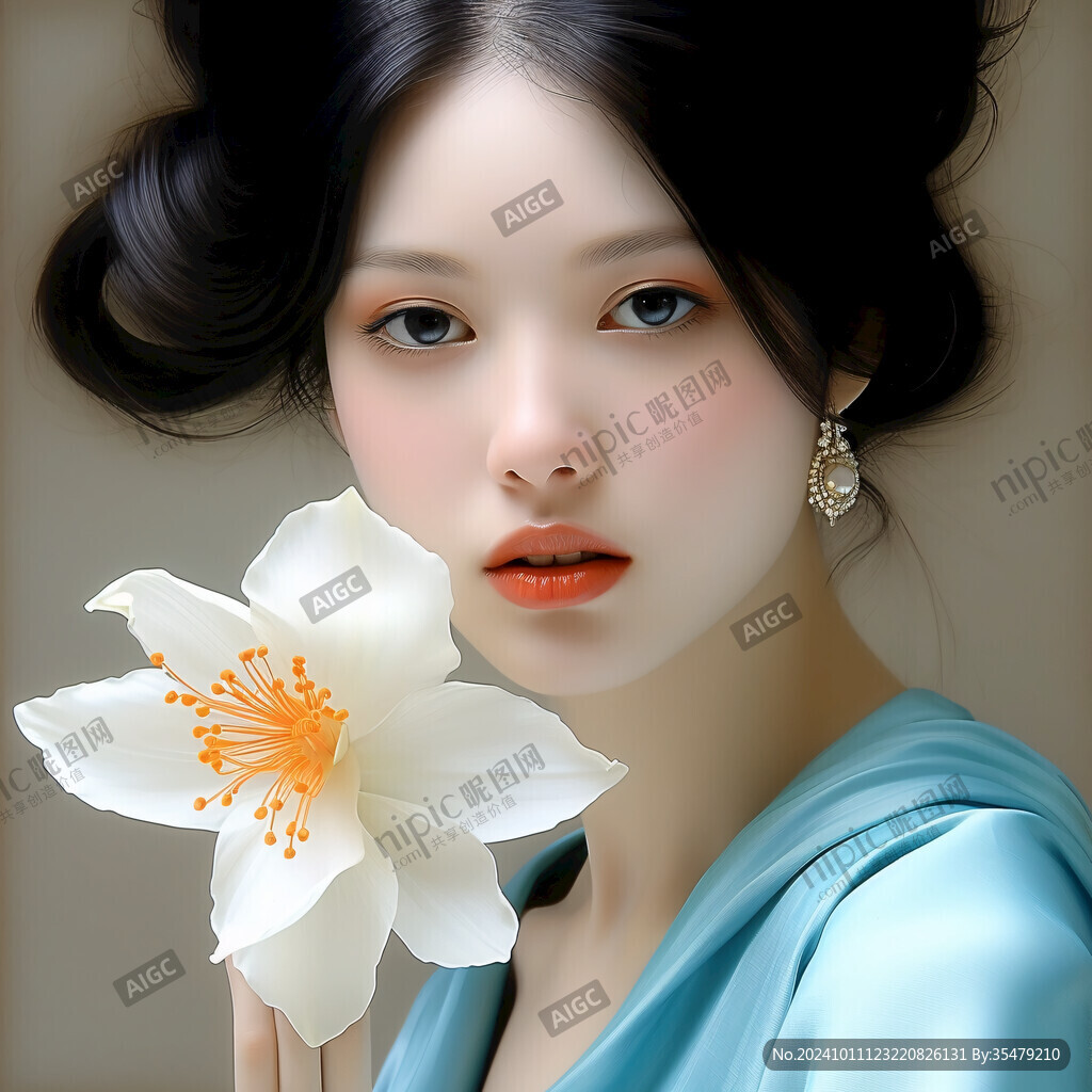 韩国女性失量插画