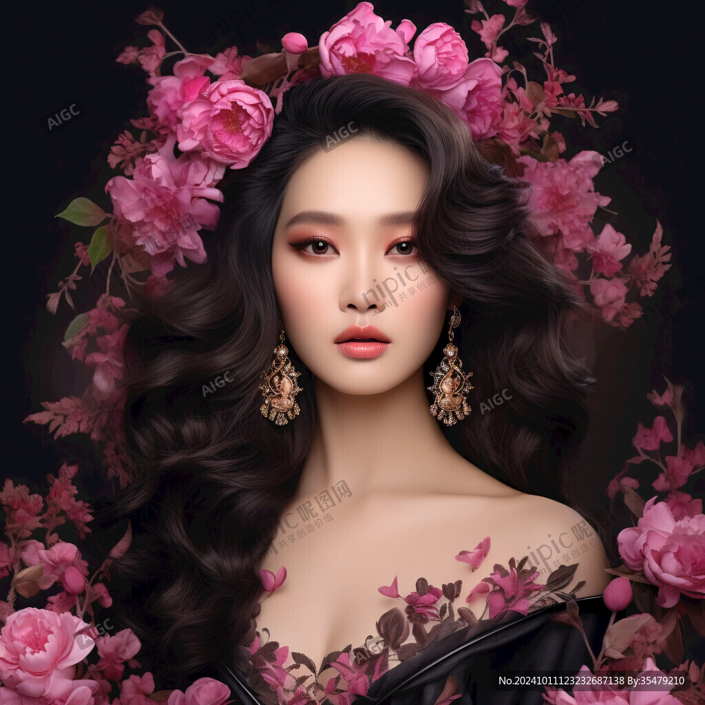 美妆少女美妆造型