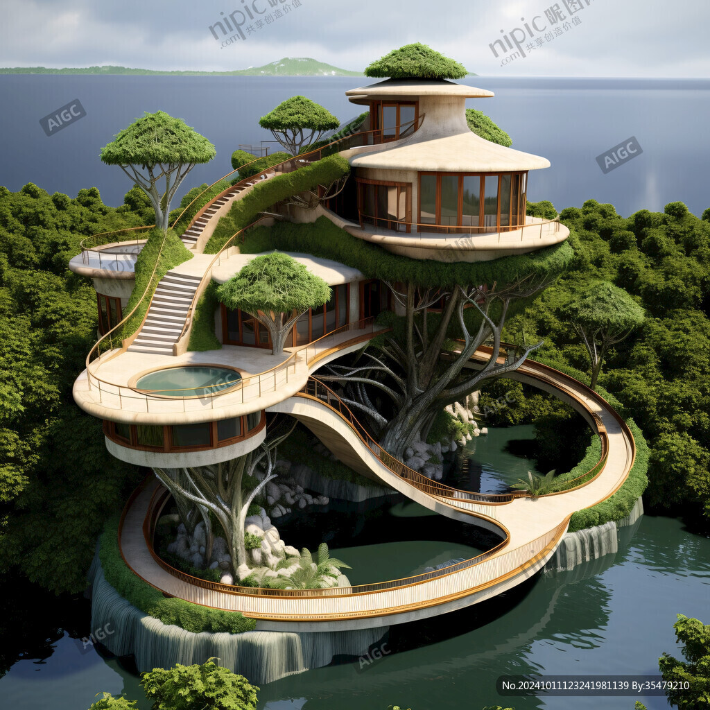 楼西双版纳悬浮岛设计