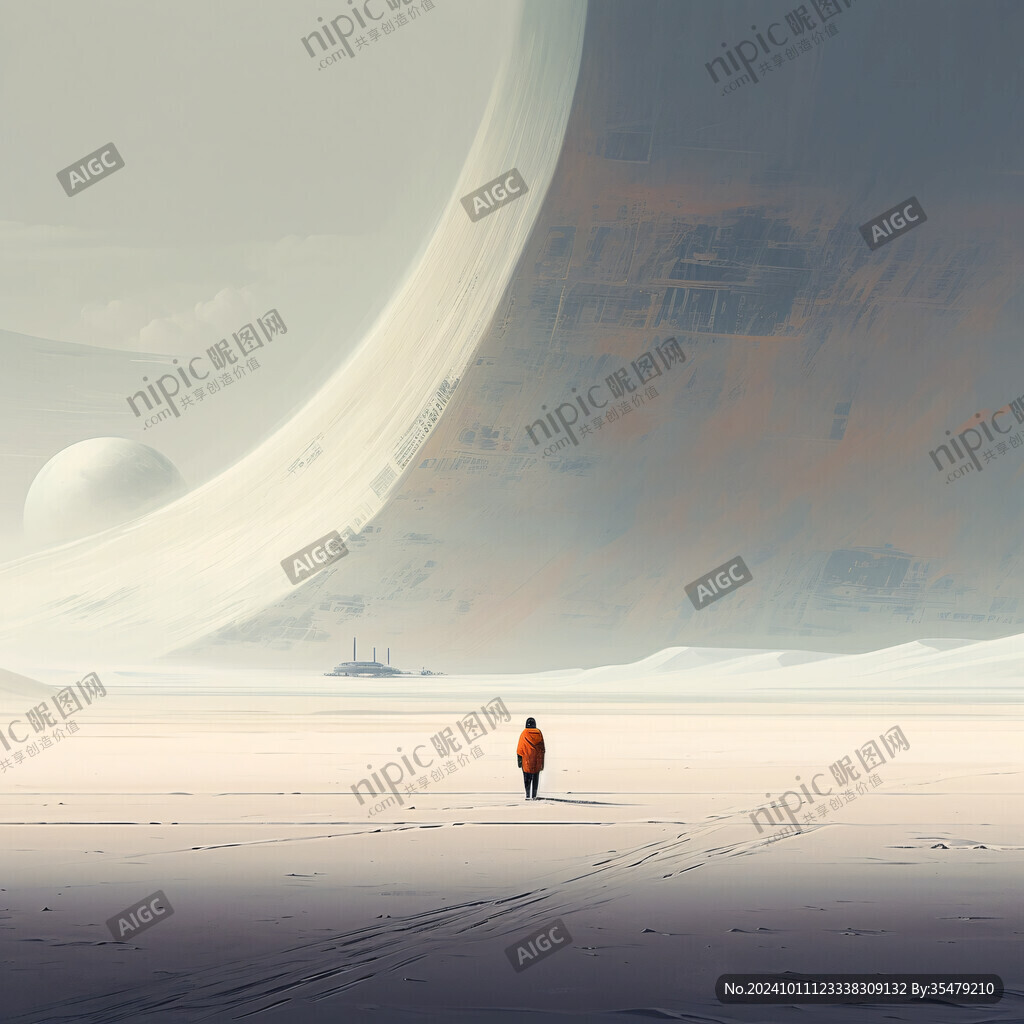 外星球幻想场景插画