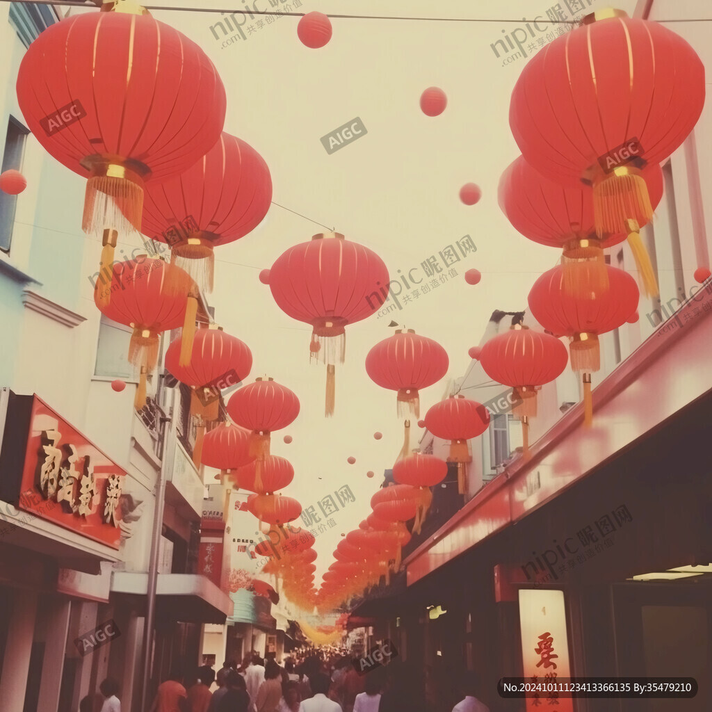 唐人街彩灯