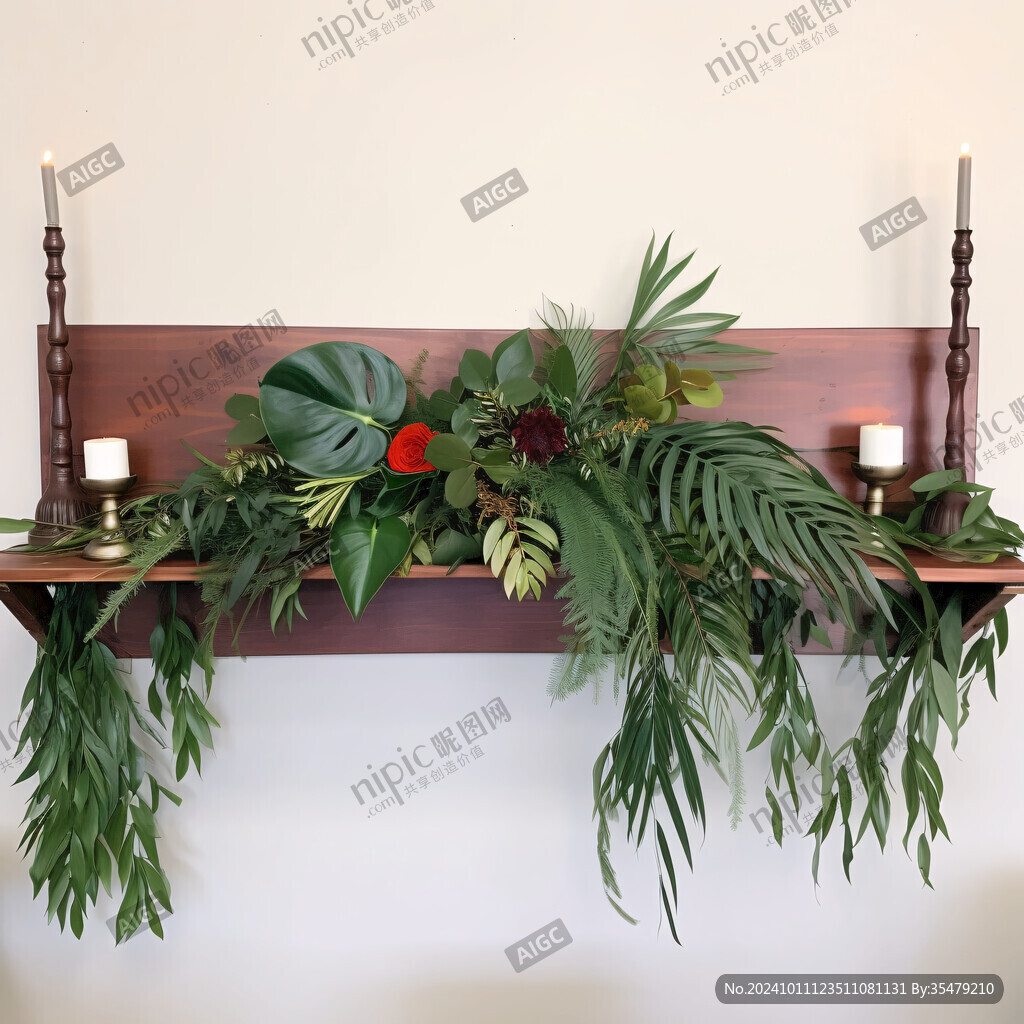 森系绿植ins展示区