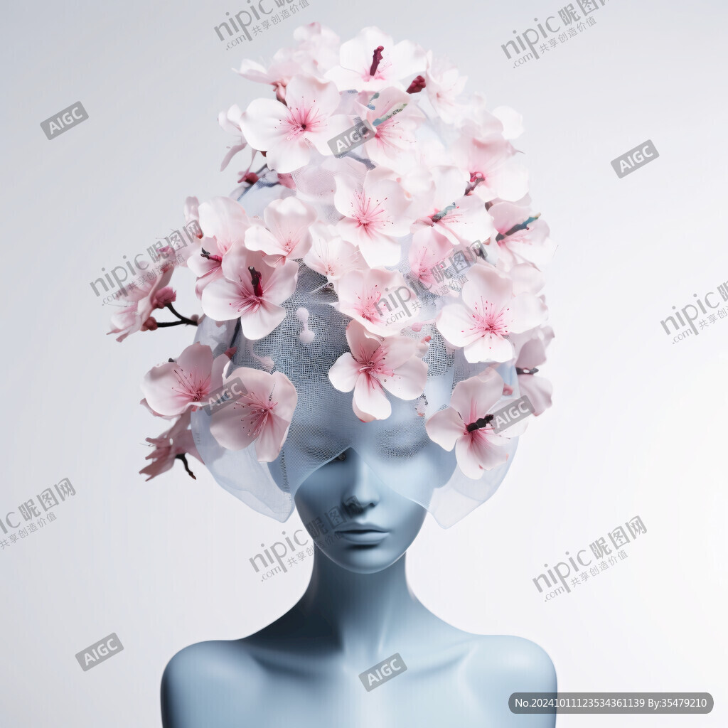 木棉花美女插画