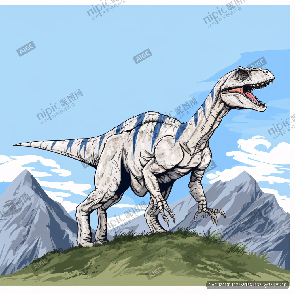 恐龙户外插画