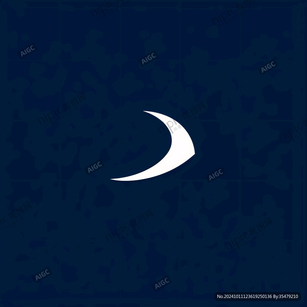 月光月牙月亮logo