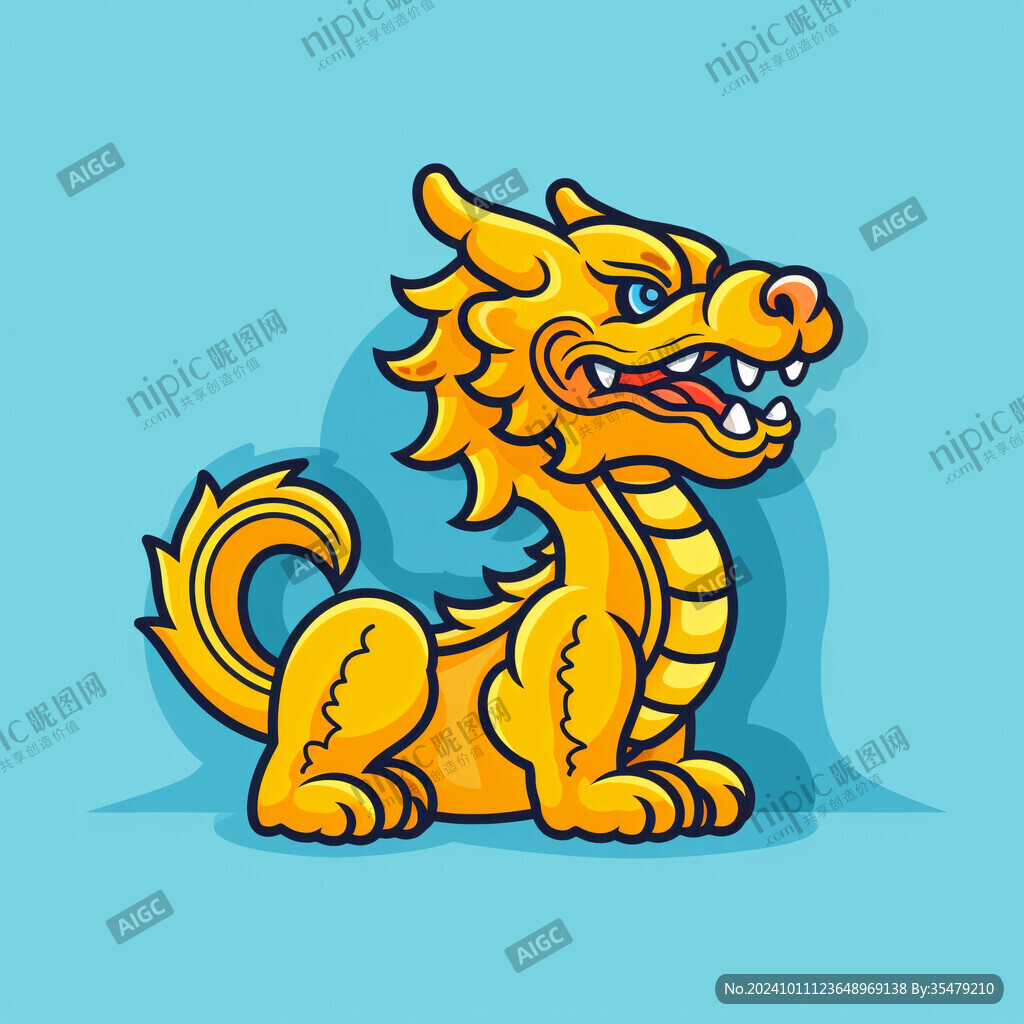 卡通辰龙生肖龙