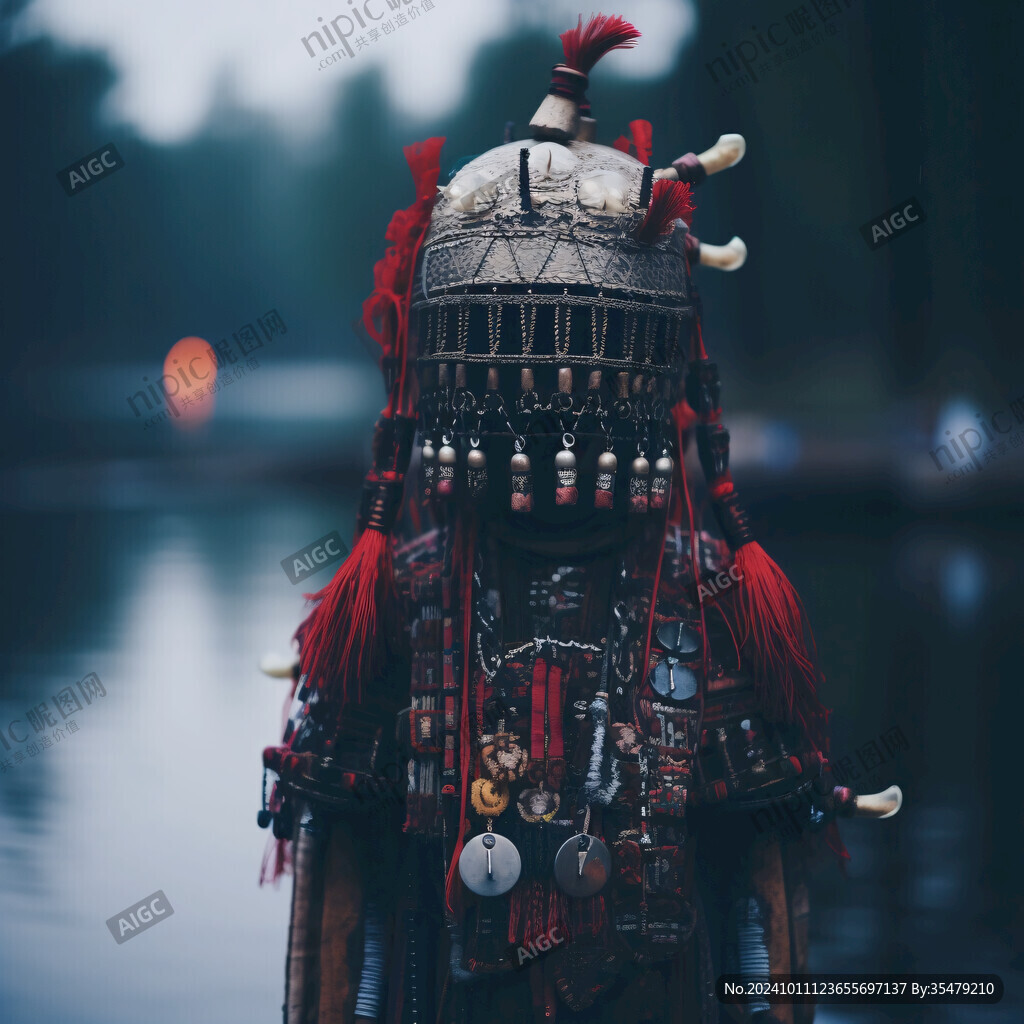 中式古代清代龙袍水脚