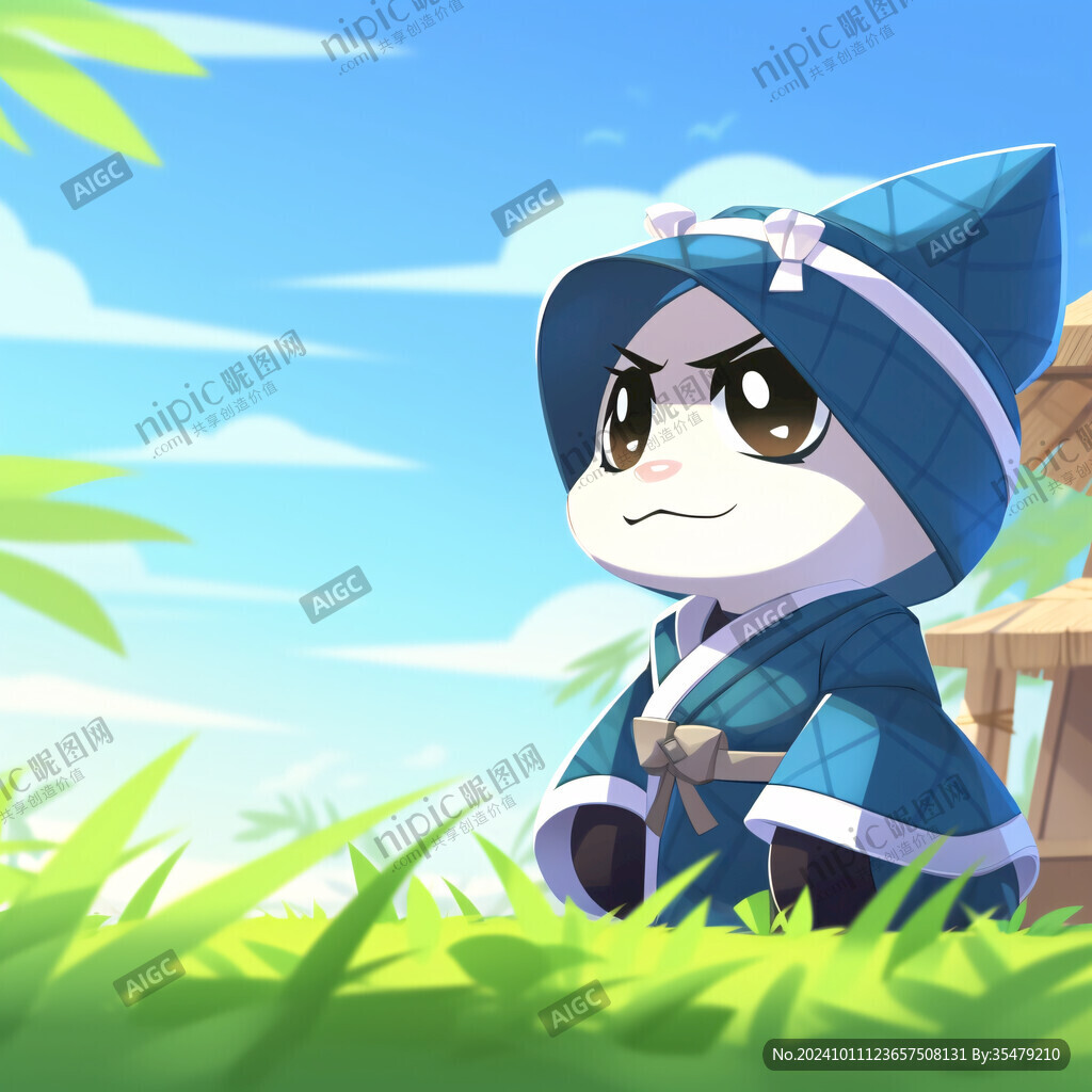 卡通可爱小武侠