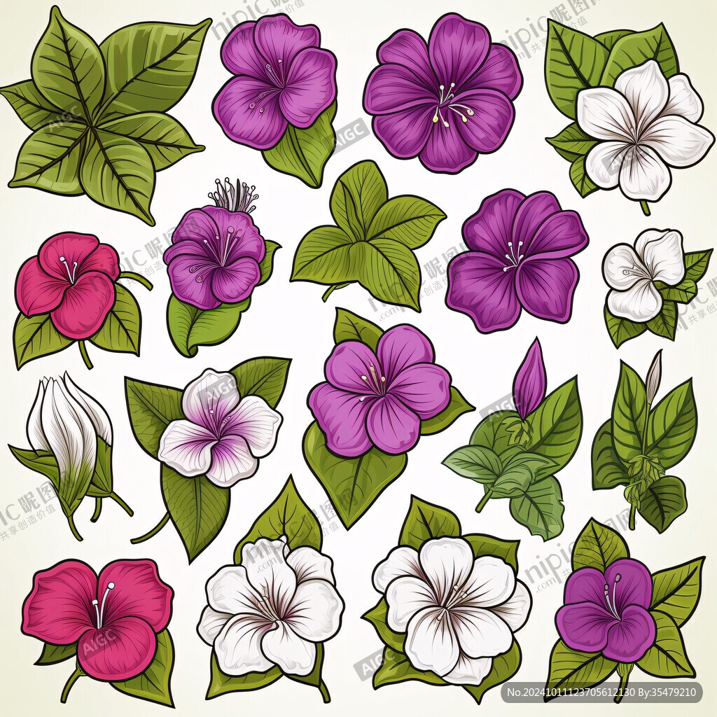 芙蓉花图