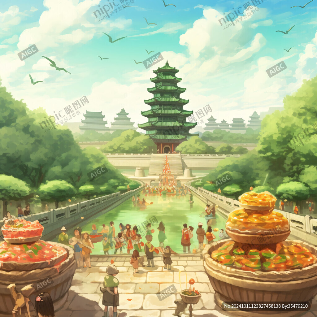 大明宫插画