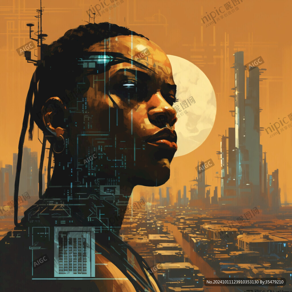 赛博朋克装饰画