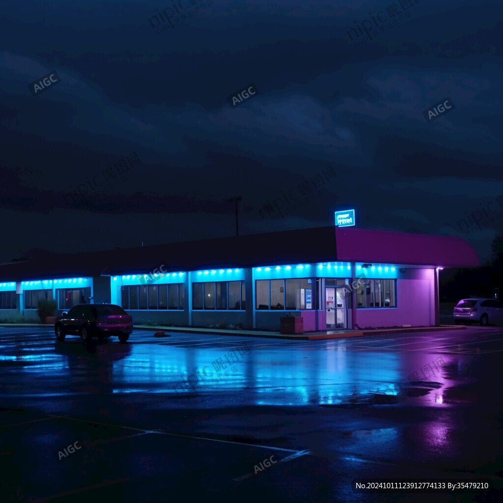 雨夜服务区