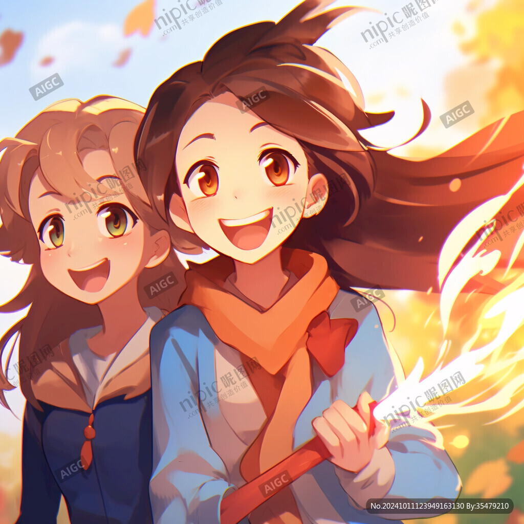 青春题材人物插图
