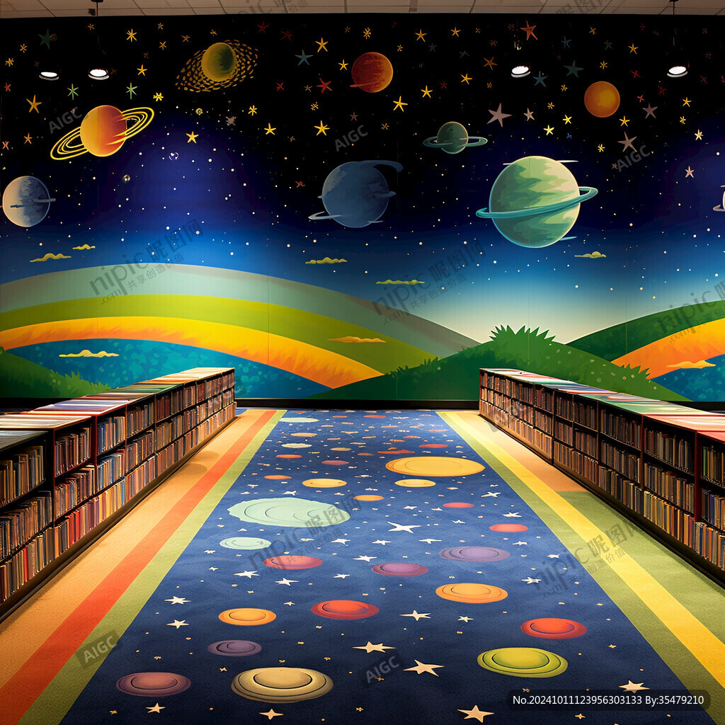 星空地板画