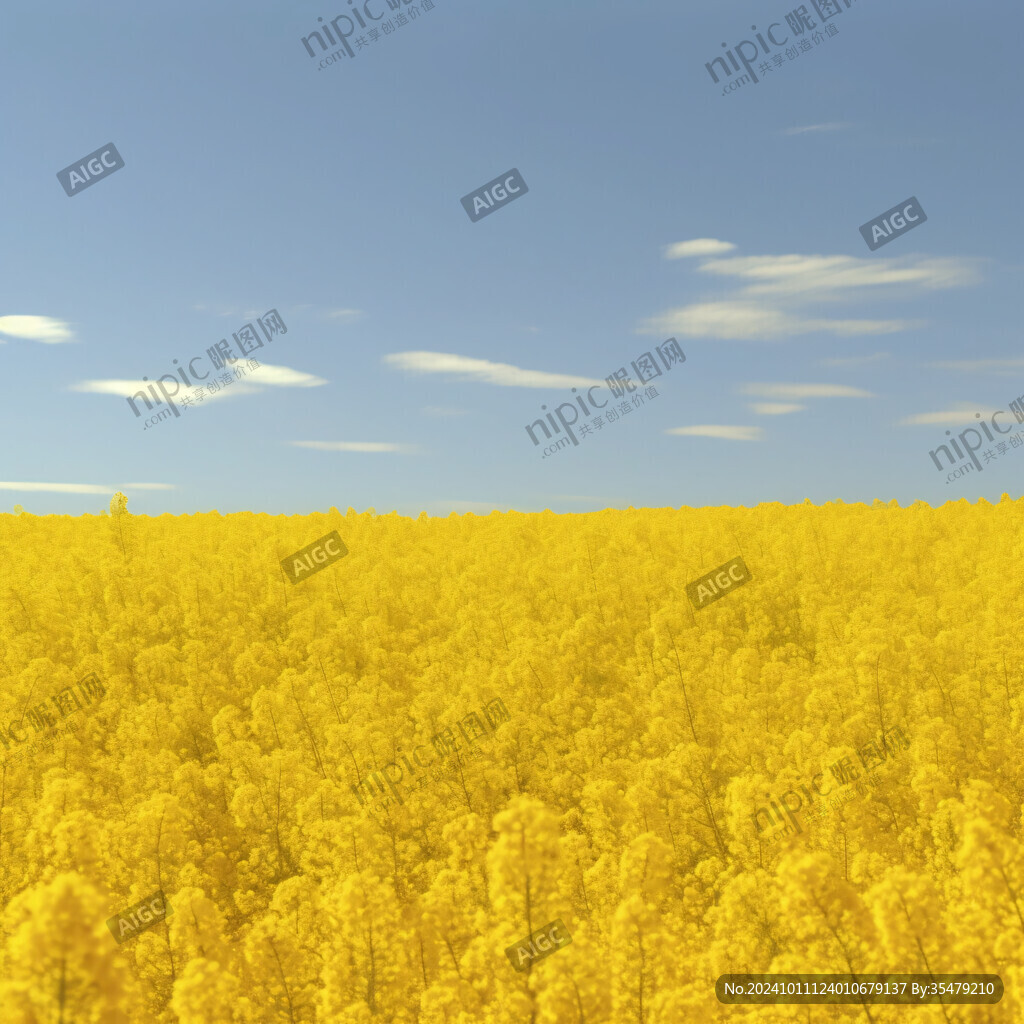 黄色油菜花地