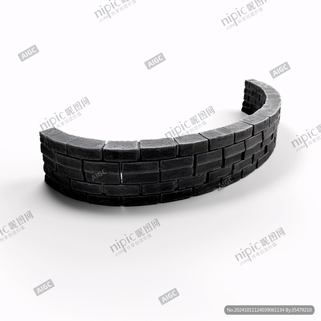 青砖廊架模型