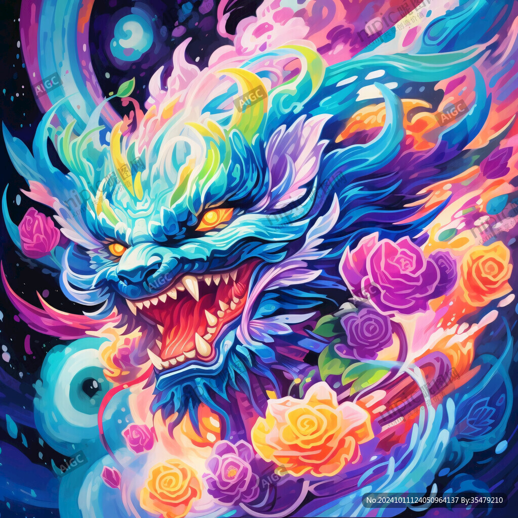国潮貔貅插画