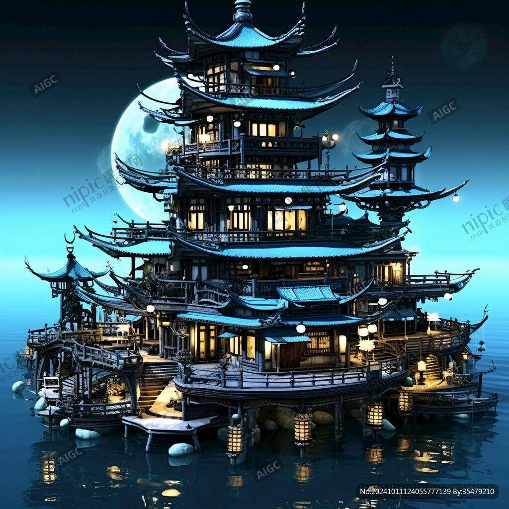 八仙阁素材