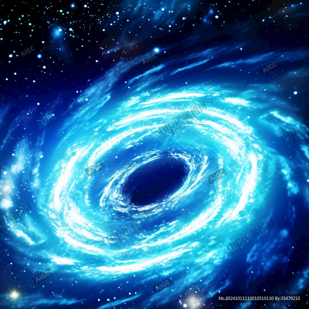 黑洞漩涡星空星云夜空
