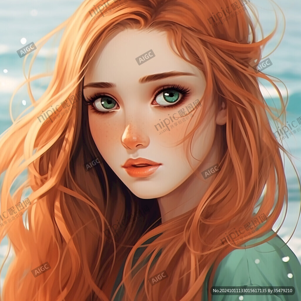 红发美人鱼