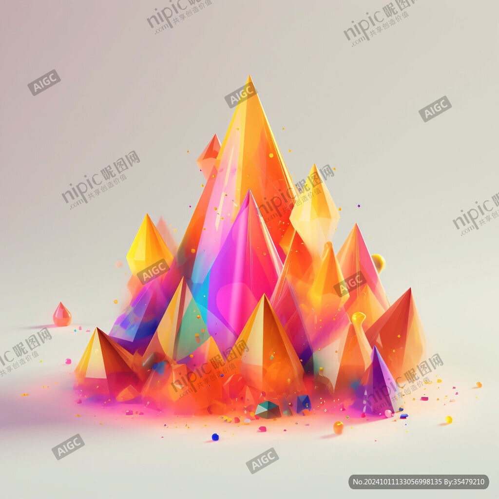 立体渐变发光体设计