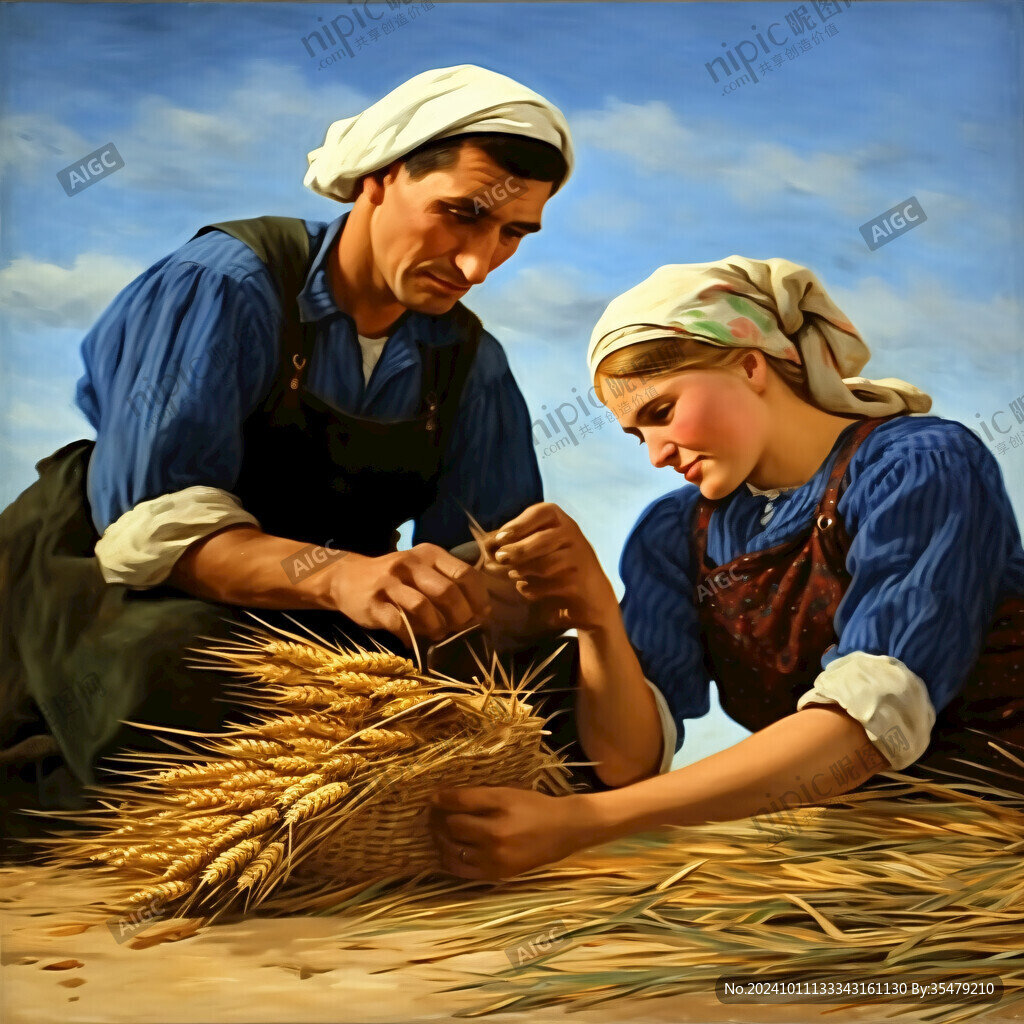 努力工作粮食系列作品