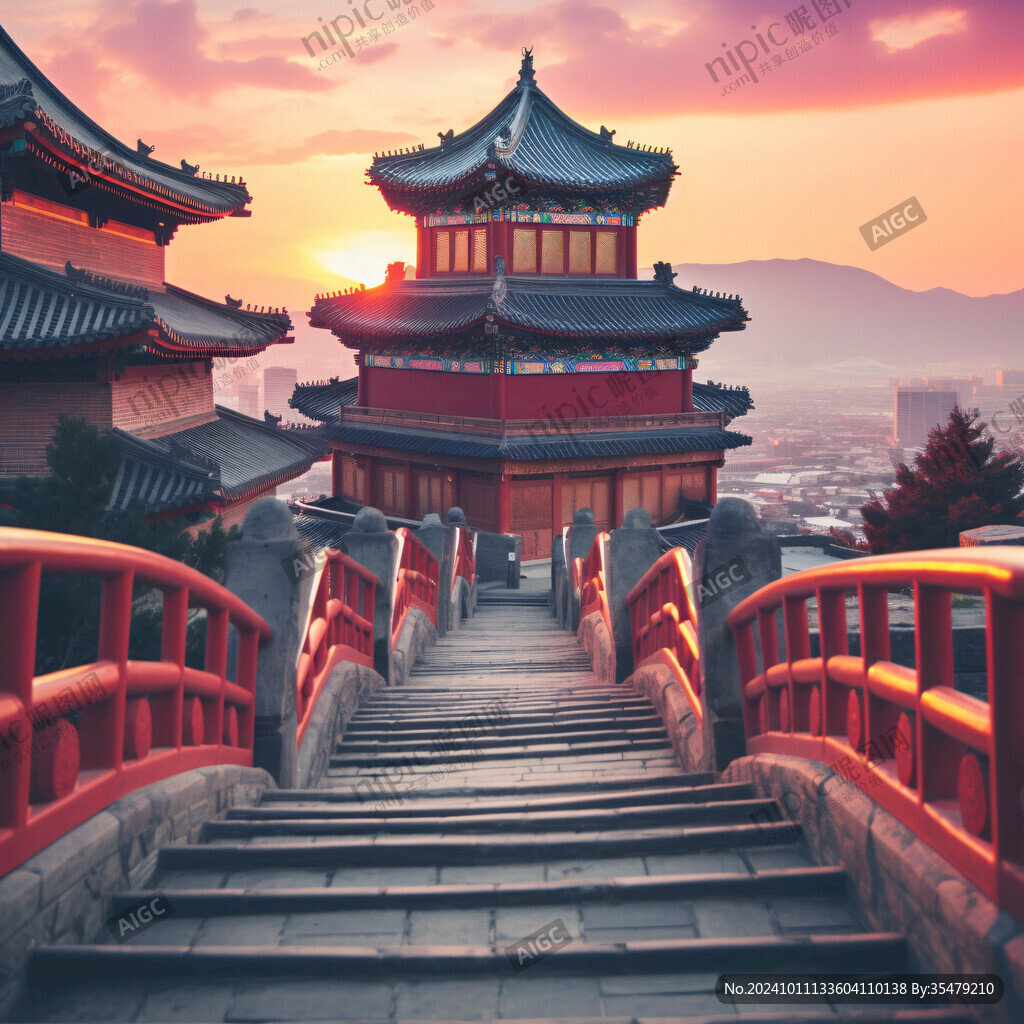 韩国古典楼阁建筑
