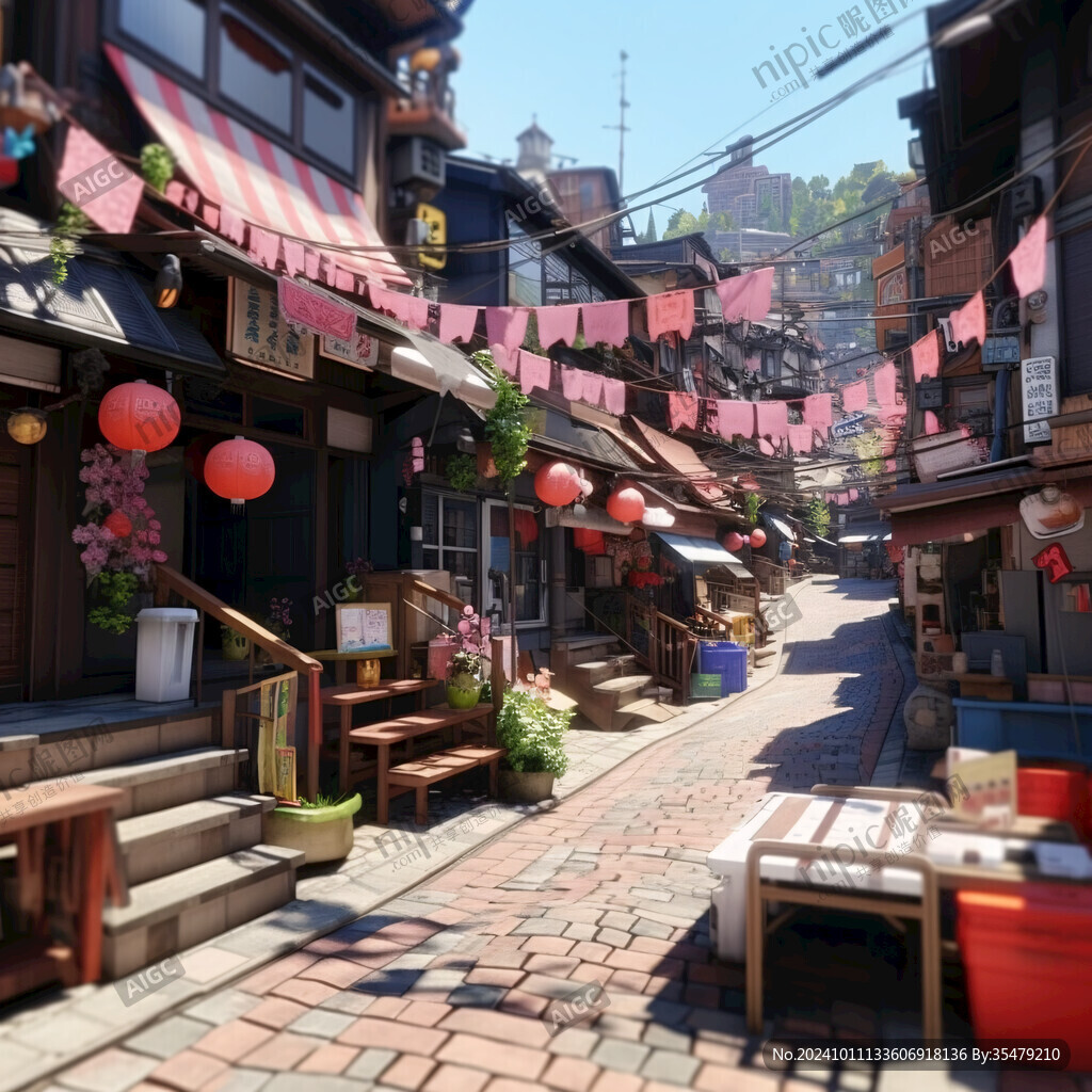 古代集市街道
