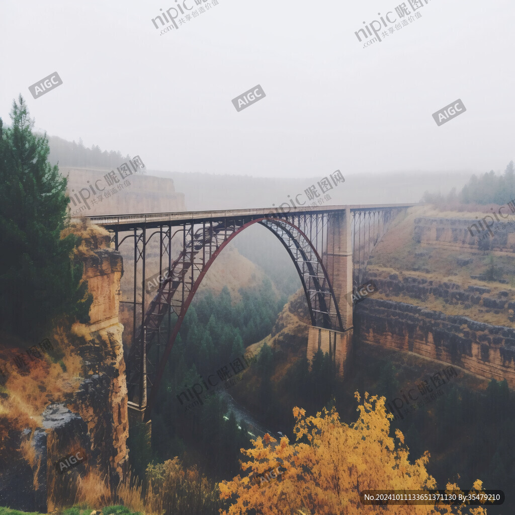 高拱形单孔桥
