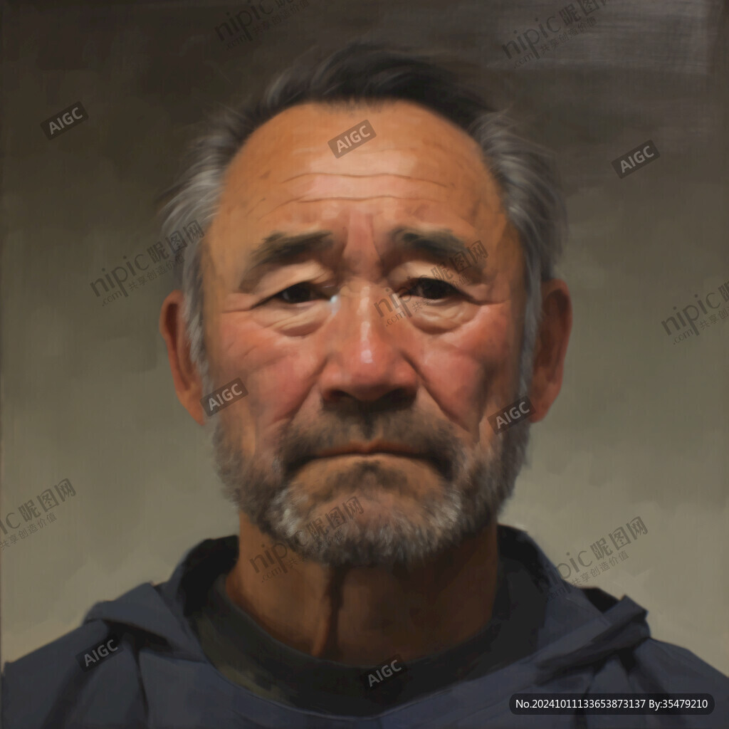 丙烯肖像画