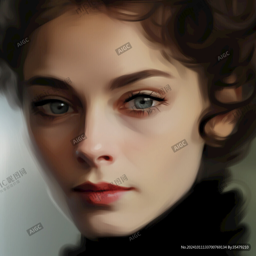 写实人物插画