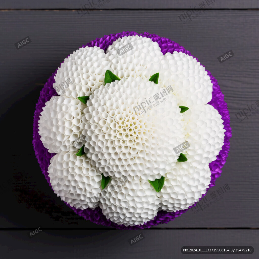 钩针编结花盘